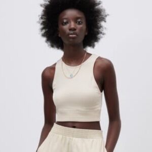 Zara Rib Hem Cropped Tank Top